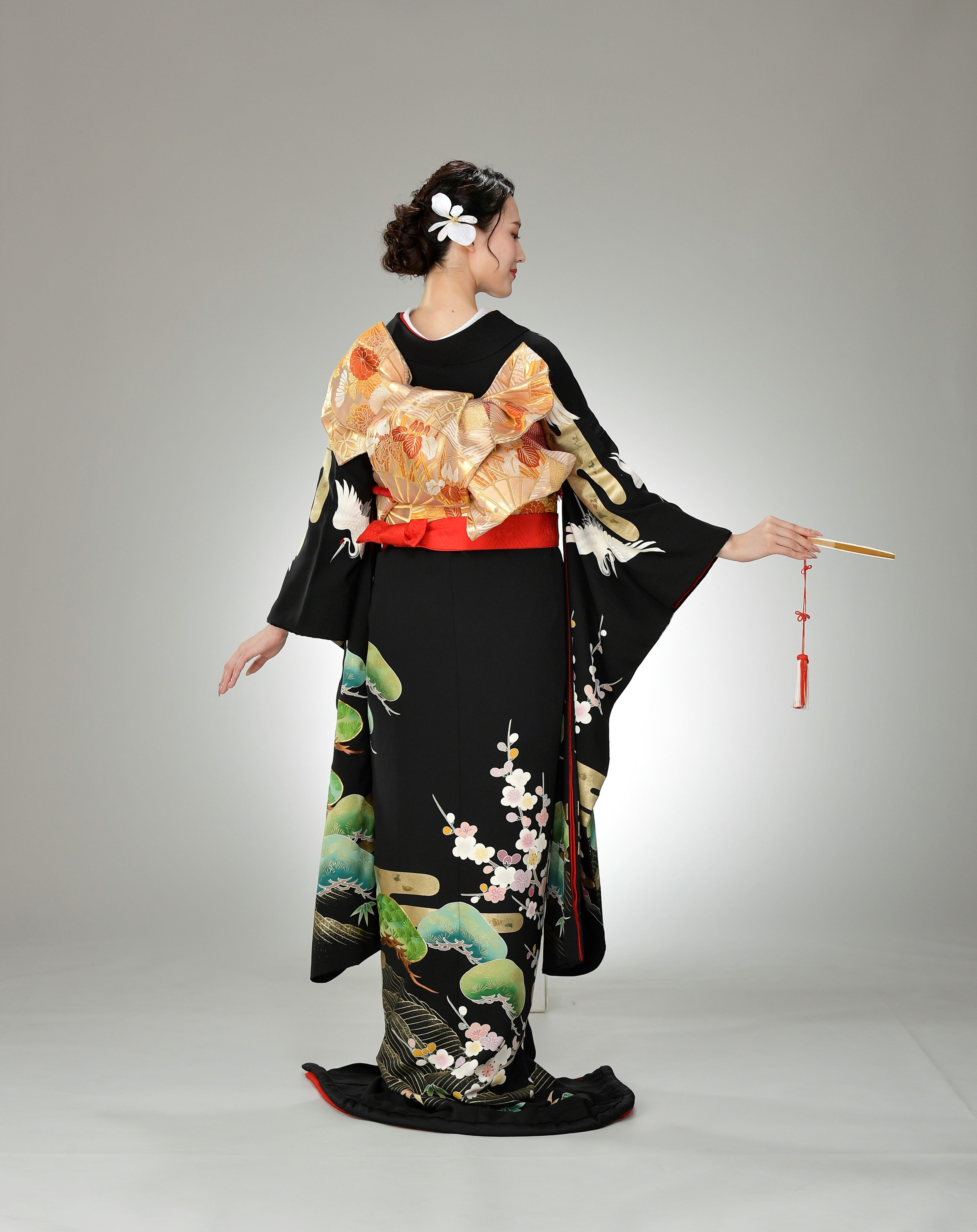 美品　色打掛　グラデーション　花嫁衣装　京都高級織打ち掛け職人仕立て裄丈約67センチ